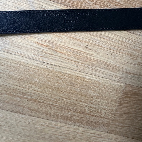 GG MARMONT THIN LEATHER BELT WITH SHINY BUCKLE - Picture 12 of 12